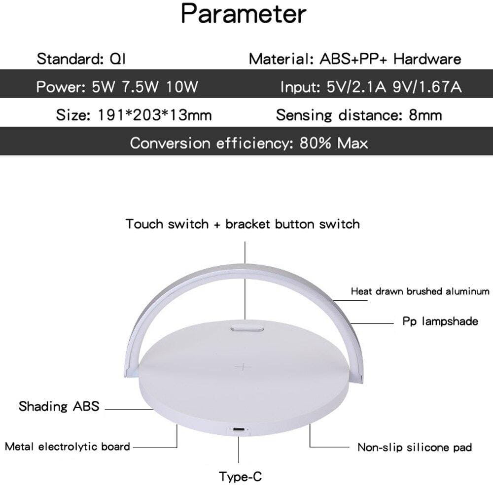 Fast Qi Wireless Charger - McNasty StudiosElectronicsMcNasty Studiosfast, lamp, Mobile Phone Accessories, phone, table, wireless, Wireless Chargers
