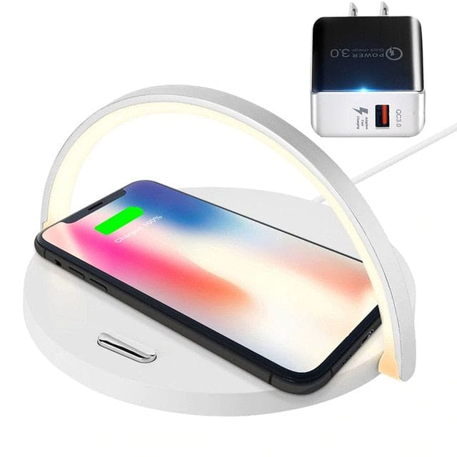 Fast Qi Wireless Charger - McNasty StudiosElectronicsMcNasty Studiosfast, lamp, Mobile Phone Accessories, phone, table, wireless, Wireless Chargers