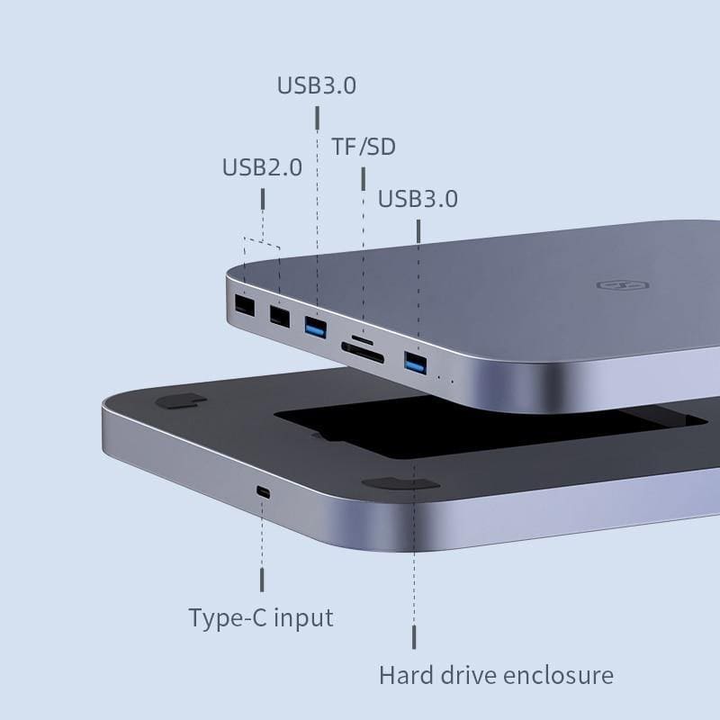 Hagibis - USB-C mac mini hub - McNasty StudiosTech - AccessoriesHagibisComputer Peripherals, disk, enclosure, hard, mini, sata, USB Hubs