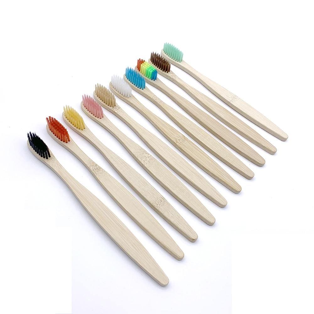 Colourful  Bamboo Toothbrushes - McNasty StudiosToothbrushesMcNasty’s StudioHEALTH, ORAL HYGENE, self care