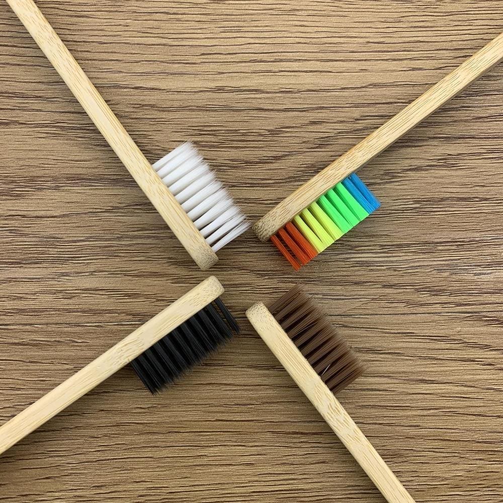 Colourful  Bamboo Toothbrushes - McNasty StudiosToothbrushesMcNasty’s StudioHEALTH, ORAL HYGENE, self care